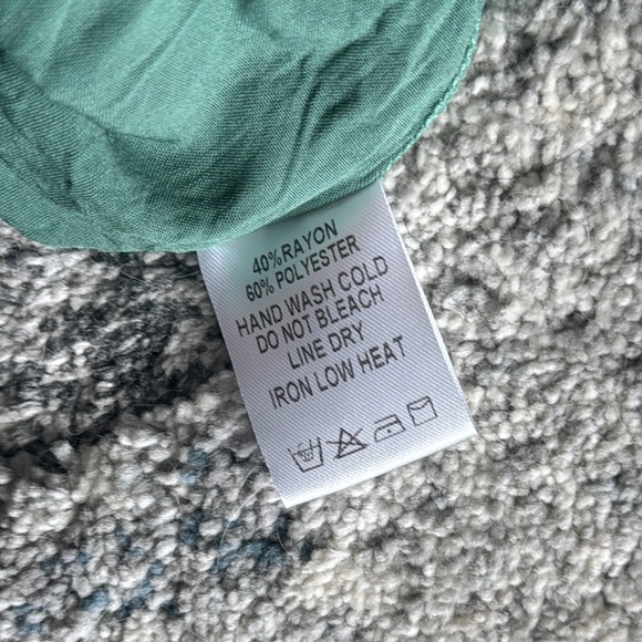 Green Ruffled Strapless Romper - Picture 6 of 6